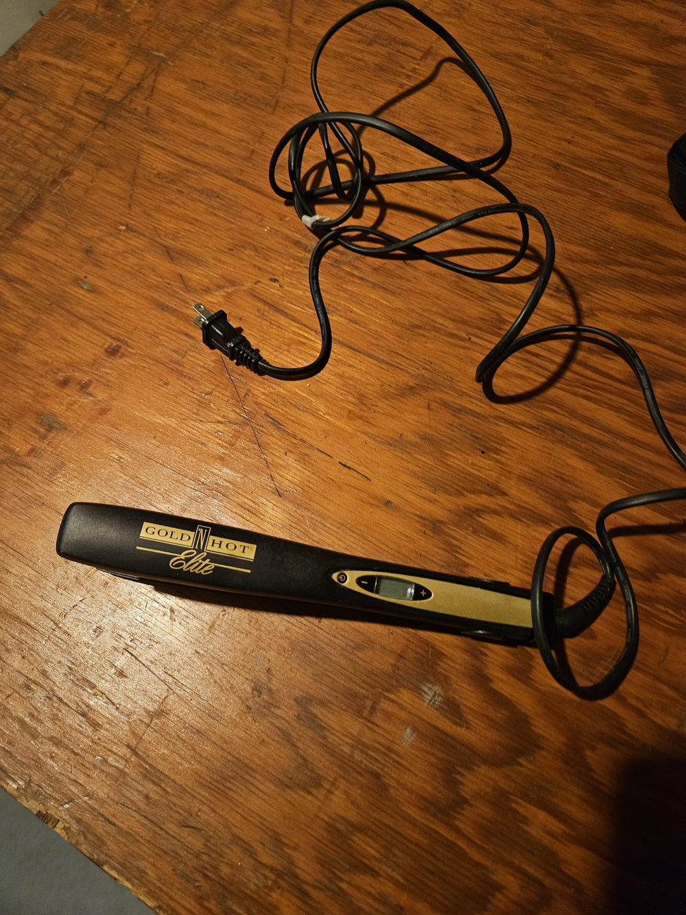 Gold N Hot Elite Black and Gold Flat Iron Hair Straightener
